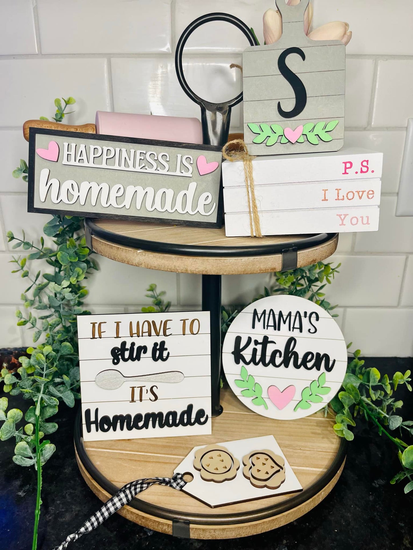 Mama's Kitchen Tiered Tray