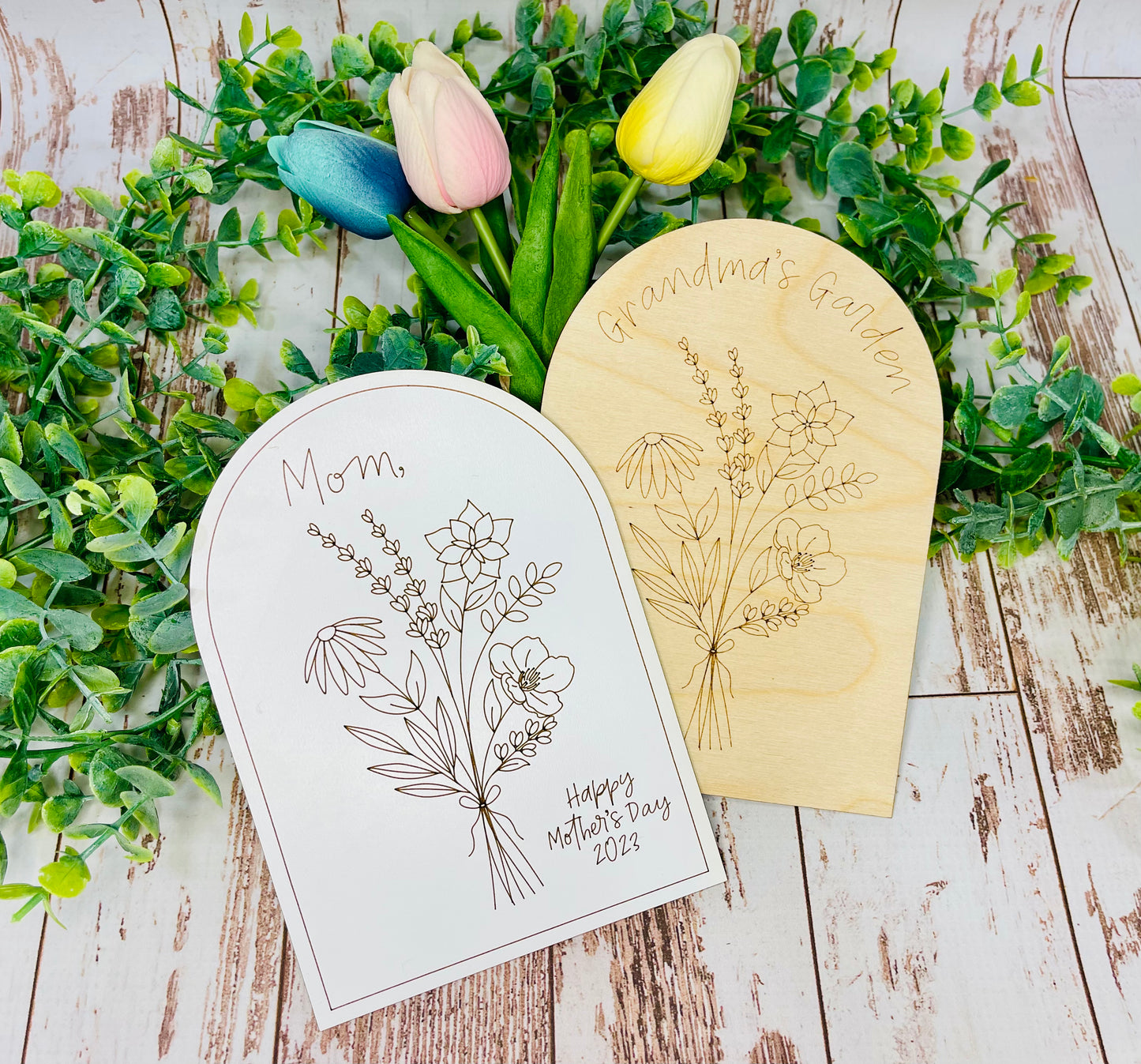 Birth Flower Decor Signs