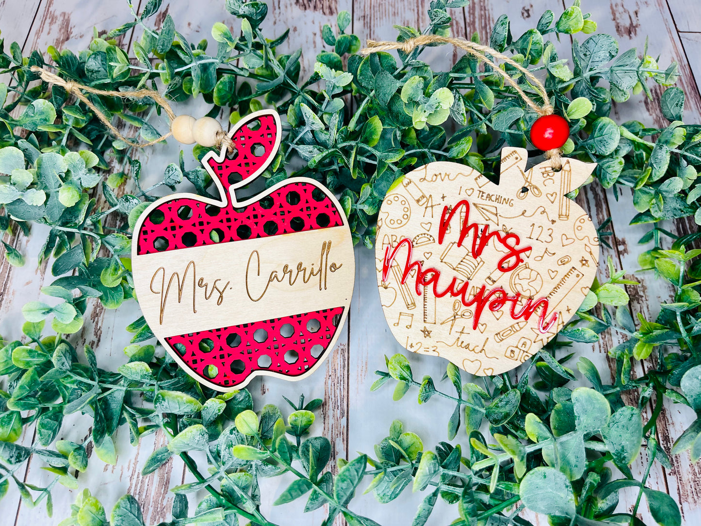 Teacher Apple Ornament