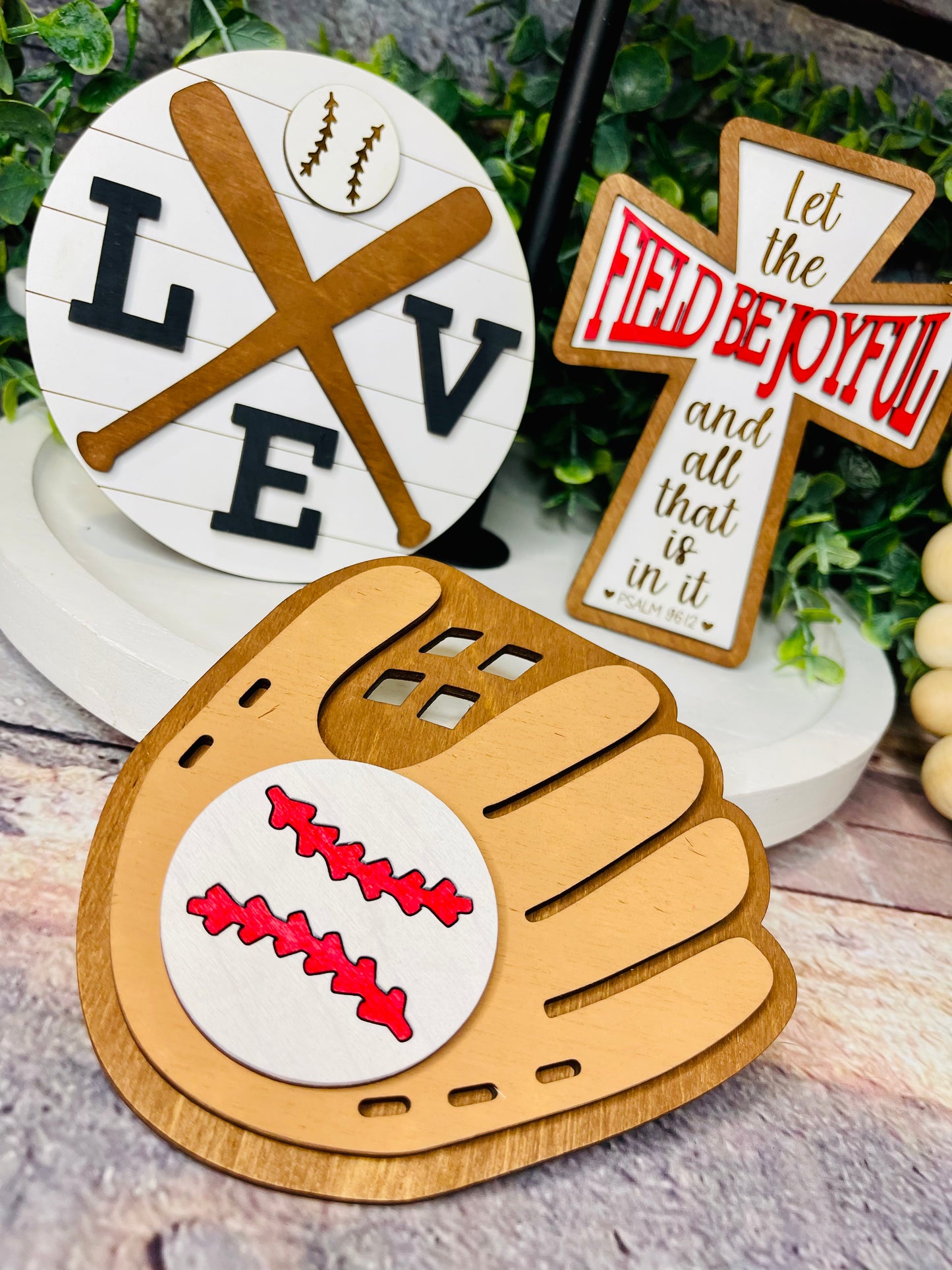 Baseball Tiered Tray