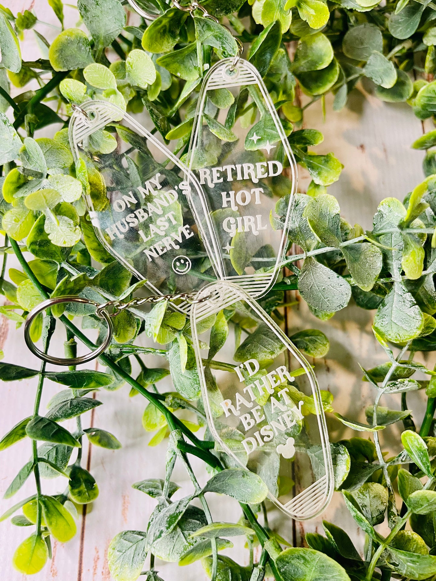 Retro Acrylic Keychains