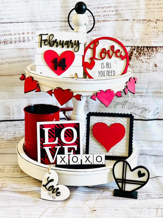 Valentine's Tiered Tray