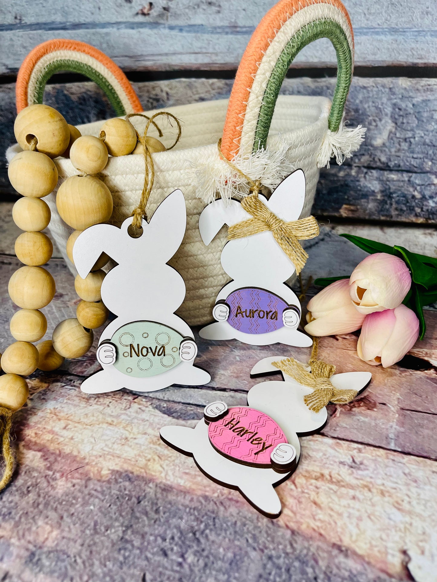 Bunny Basket Tags