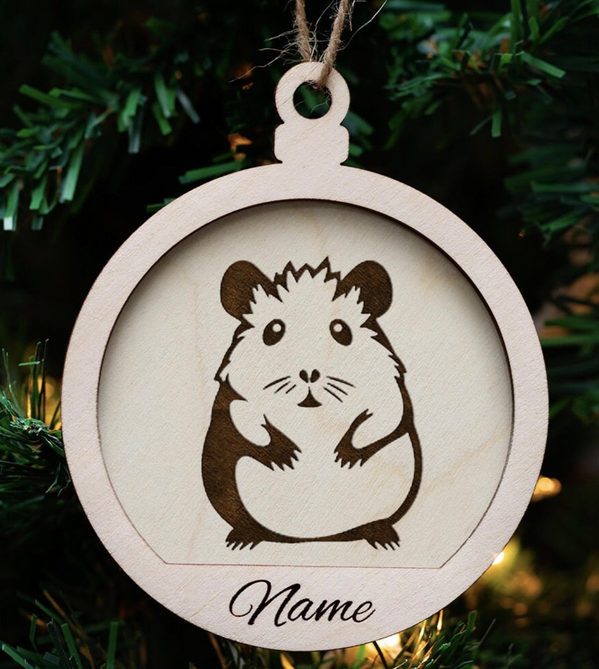 Hamster memorial Ornament