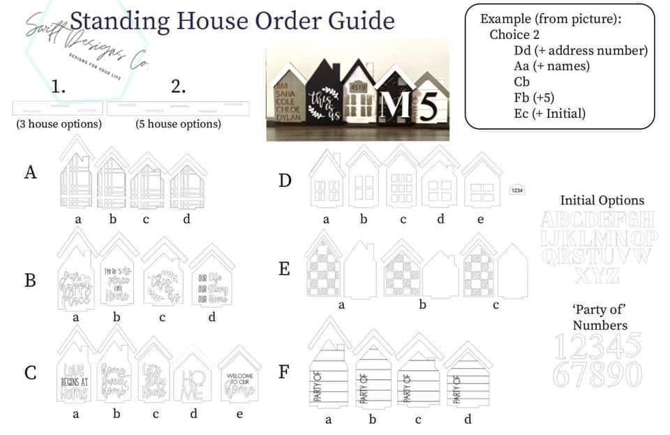 Interchangeable Standing Houses (3)