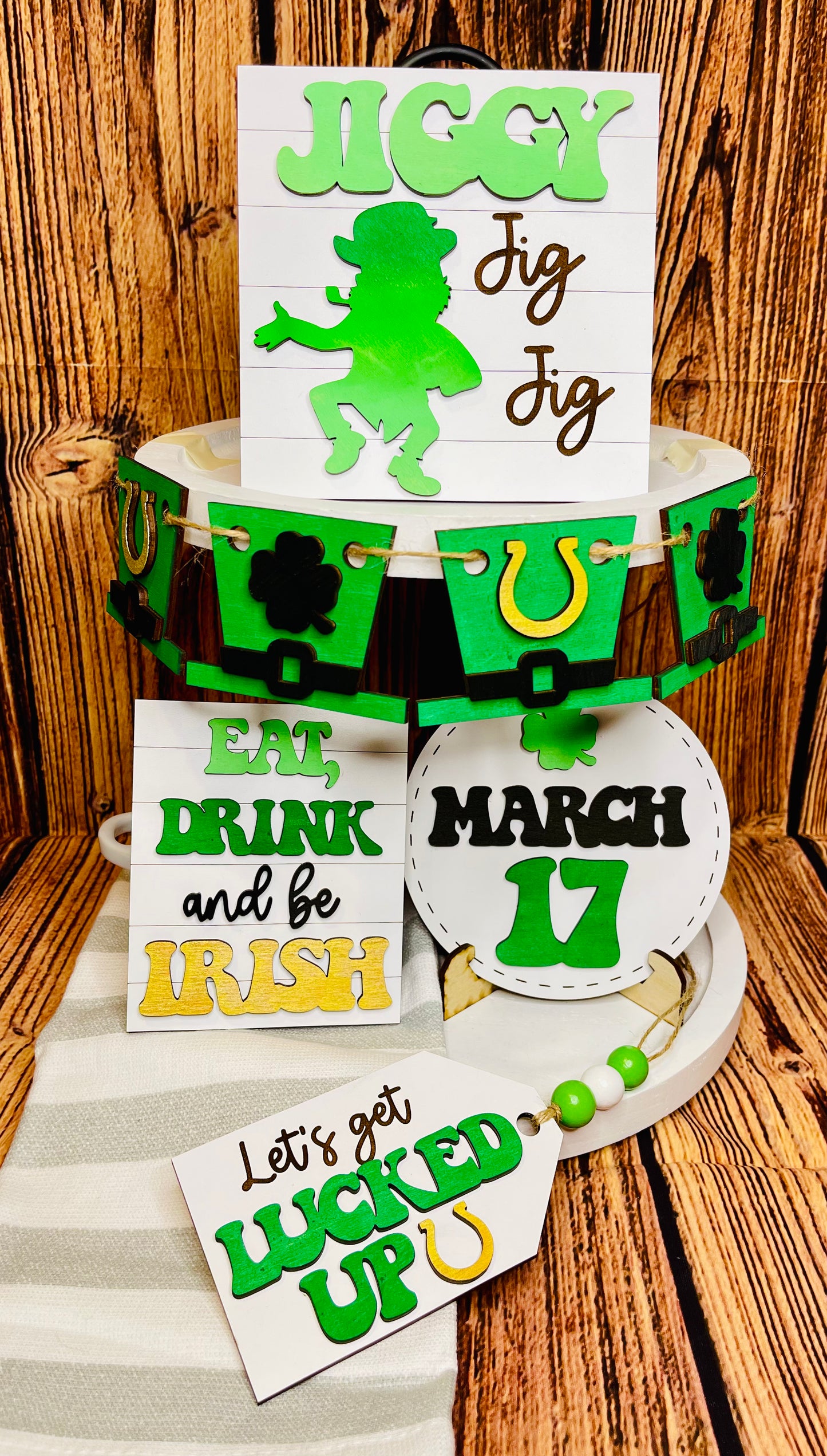 St Pattys Day Tiered Tray