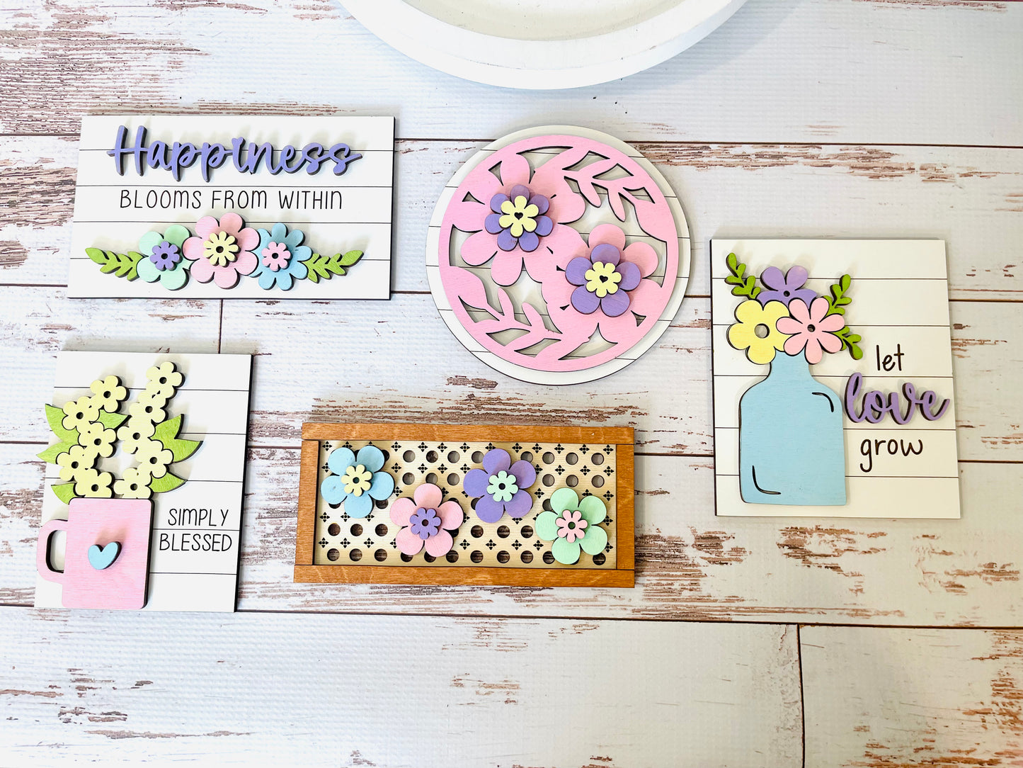 Spring Tiered Tray